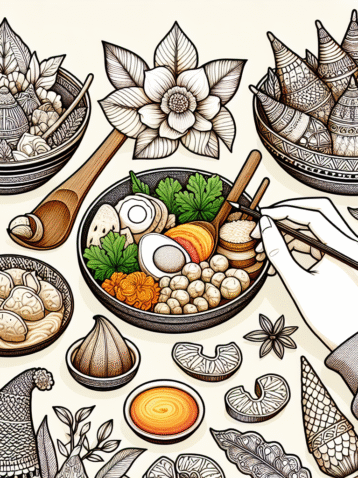 Kreativitas Tanpa Batas Mewarnai Gambar Makanan Tradisional Indonesia Yang